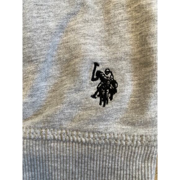 US Polo Assn. Sweatshirt Boys Size Large Gray Long Sleeve Pullover Crew Neck - Picture 3 of 5
